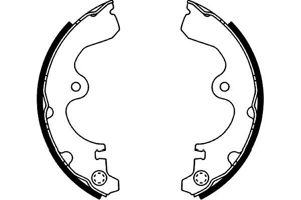 KAVO PARTS Piduriklotside komplekt BS-9924